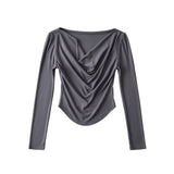 Women's T-Shirt Long-Sleeved T-shirt Women's Spring New Tight Top