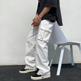 Men Sweatpants Overalls Men's Fashion Brand Autumn Hong Kong Style Loose Casual Straight-Leg