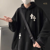 Men Hoodie Hooded Sweater Men's Autumn and Winter Loose Clothes Autumn Coat
