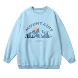 Men Hoodie Crew Neck Sweater Men Harajuku Style Loose Casual Print