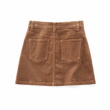 Women Skirt Corduroy Skirt Vintage