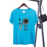 Women Independence Day T Shirt Printed Short Sleeve T-shirt