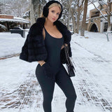 Women Jumpsuit Sleeveless Jumpsuit Tight Yoga One-Piece Trousers