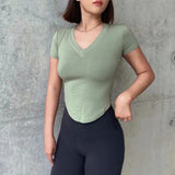 Women T-Shirt Short Sleeve Women's Sports T-shirt Top