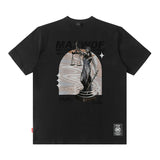 Men T Shirt T Fashion Brand Heart Printing T-shirt Men and Women Couple Loose