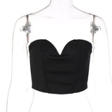 Women Halter Tops Spring New Fashion V-neck Top