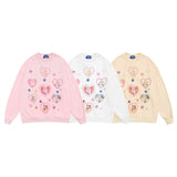 Men Hoodie Printed Crew Neck Sweatshirt Boys Spring and Autumn Long Sleeve Casual Loose
