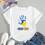 Ukraine Girl Clothes Jersey Ukrainian Flag Tshirt Women