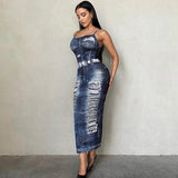 Women Dresses Women Autumn Leisure Slim Fit Denim Dress