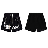HS Shorts Distressed Casual Short Sleeve