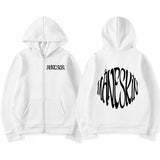 Italian Rock Band Maneskin Logo Zipper Hoodie Men's