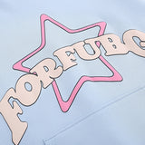 Men Hoodie Five-Pointed Star Printed Hoodie Autumn and Winter Loose Top Vibe