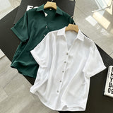 Women T-Shirt Short Sleeve Women's Design Summer V-neck Loose Shirt