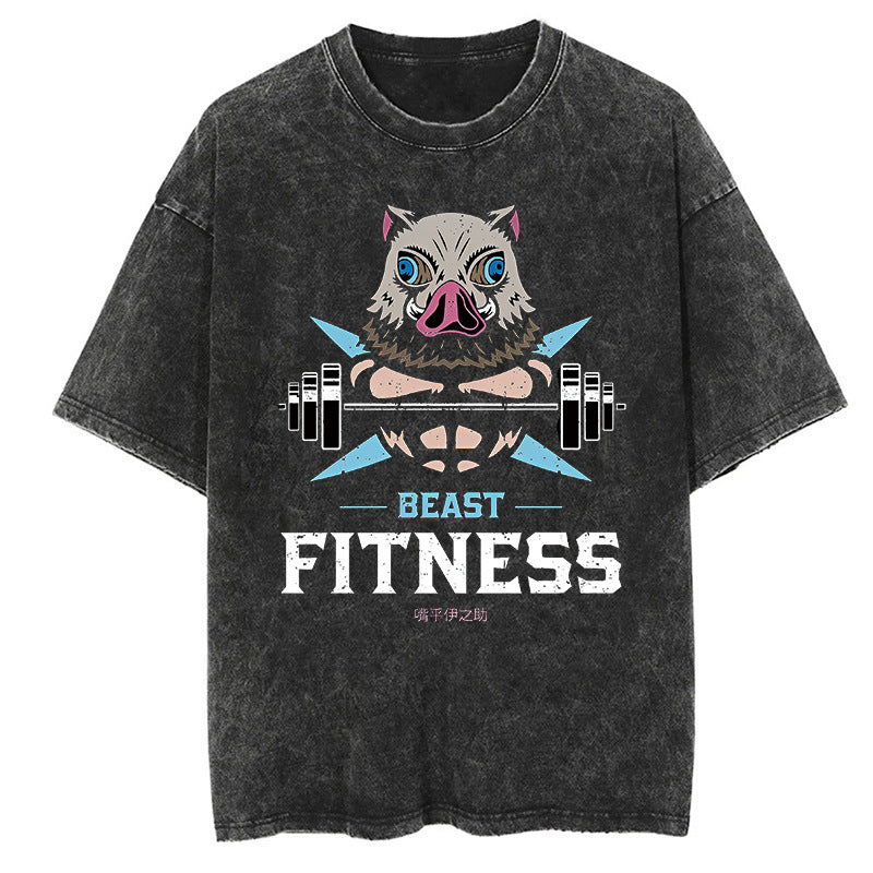 Graphic Casual Oversized Cotton Tees for Men Women