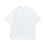 Men T Shirt Vintage Cartoon Print Couple Short Sleeve T-shirt Men and Women Hip Hop