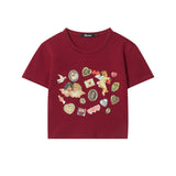 Women T-shirt Printed Short Sleeve T-shirt Women's Short Summer Casual