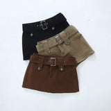Women Skirt Vintage A- line Skirt Ins Denim Super