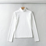 Women T-Shirt Bottoming Shirt Women's Spring Long-Sleeved T-shirt Top