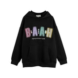 Men Hoodie Five-Pointed Star Spray Painting Printed Hoodie Men's Loose Line Embroidered Hoodie Autumn and Winter