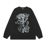 Men Long Sleeve Shirt Washed Long Sleeve Bottoming T-shirt Men and Women Ins