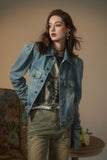 Unisex Jacket Fall Vintage Denim Jacket Women's Clothing
