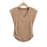 Women T-Shirt Top Women's Summer Slim Fit Slimming Casual T-shirt