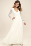 Slutty Wedding Dress Lace V-neck Fashion Dress
