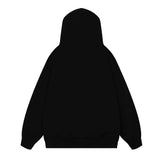 Men Hoodie Paste Cloth Embroidery Letter Hooded Sweater