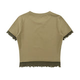 Women T-shirt Short-Sleeved T-shirt Women's Summer Printed round Neck