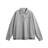 Unisex Jacket Autumn Letter Printed Polo Shirt Women's Clothing