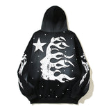 HS Hoodie Retro Distressed Loose Fleece