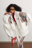 Unisex Jacket Fall Color-Blocking Splicing Coat Women's Clothing