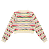 Women Sweater Girls' Spring and Autumn Casual Outdoor O-neck Short