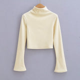 Women Skirt Fashion Long Sleeve T-shirt Top and Skirt Suit