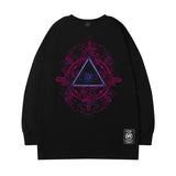 Men Long Sleeve Shirt Tkpa Vintage Letter Printed Long Sleeve T-shirt Men and Women Loose Top Ins