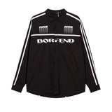 Men's Long Sleeve T Shirt Color Matching Long Sleeve Shirt Men's Letter Printing Personality Shirt Outer Wear