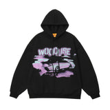 Men Hoodie Retro Car Printed Hoodie
