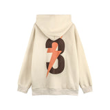 Men Hoodie Printed Hoodie Spring and Autumn European and American Loose Long-Sleeved Hoodie Men