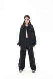 Unisex Jacket Fall Color-Blocking Zip Jacket