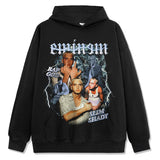 Detroit Eminem Hoodie Eminem Print Versatile Crew Neck Sweater