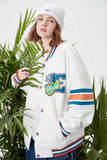 Unisex Jacket Autumn Knitted Patch Baseball Uniform Women's Clothing