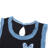 Women Vest Short Summer Sleeveless Spaghetti Straps Outerwear Waistcoat Top