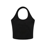 Women Vest Cotton Knitted Halterneck Vest Women's Summer Camisole
