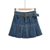 Women Skirt Denim Skirt Women's High Waist Skirt