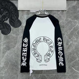Chh Chrome Heart Long Sleeve Shirt Unisex Fashion Loose Long Sleeve Shirt