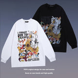 Men Long Sleeve Shirt Printed Long Sleeve Bottoming T-shirt Men and Women Retro