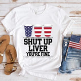 Women's Independence Day T Shirt round Neck Short Sleeve T-shirt Women's Top