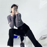 Women's T-Shirt Spring and Autumn Sports Top Short Women's T-shirt