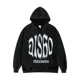 Men Long Sleeve Shirt Personality Letter Graffiti Hooded Sweater Men's and Women's Hip Hop Style Hoodie