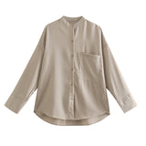 Women T-shirt Fall Women's Clothing Long Sleeve Loose Shirt